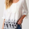 Decorative Button Round Neck Blouse 1 Decorative Button Round Neck Blouse -OLALA Clothing Shop 275585 P 16286500940780