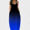 Sapphire Blue Pocket Ombre Maxi Dress -OLALA Clothing Shop 300510 P 1647398244499