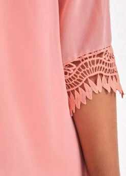 Dusty Pink Fake 2in1 H Shape Dress -OLALA Clothing Shop 324185 P 16736195302663