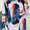 Multi Color Button Ink Painting Print Blouse 1 Multi Color Button Ink Painting Print Blouse -OLALA Clothing Shop 326094 P 16786712474510
