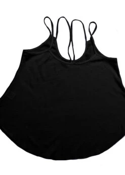 Black Lightweight Scoop Neck Camisole Top 9 Black Lightweight Scoop Neck Camisole Top -OLALA Clothing Shop 334296 P 1684299025305