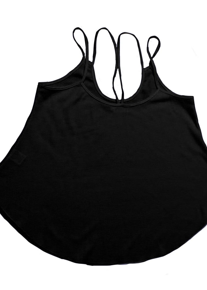 Black Lightweight Scoop Neck Camisole Top 5 Black Lightweight Scoop Neck Camisole Top - Image 3