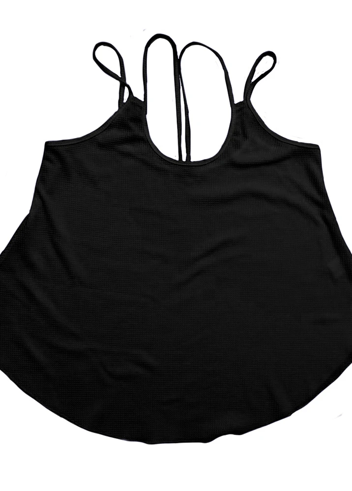 Black Lightweight Scoop Neck Camisole Top 6 Black Lightweight Scoop Neck Camisole Top - Image 4