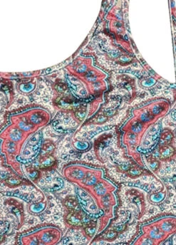 Light Camel Asymmetry Tribal Print Camisole Top -OLALA Clothing Shop 335546 P 1685698622977