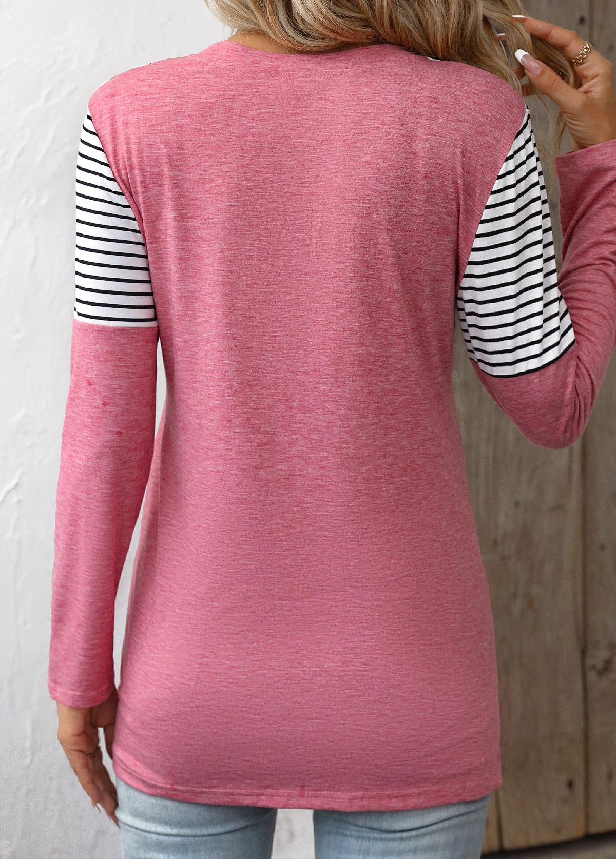 Pink Twist Leopard Long Sleeve T Shirt 4 Pink Twist Leopard Long Sleeve T Shirt - Image 2